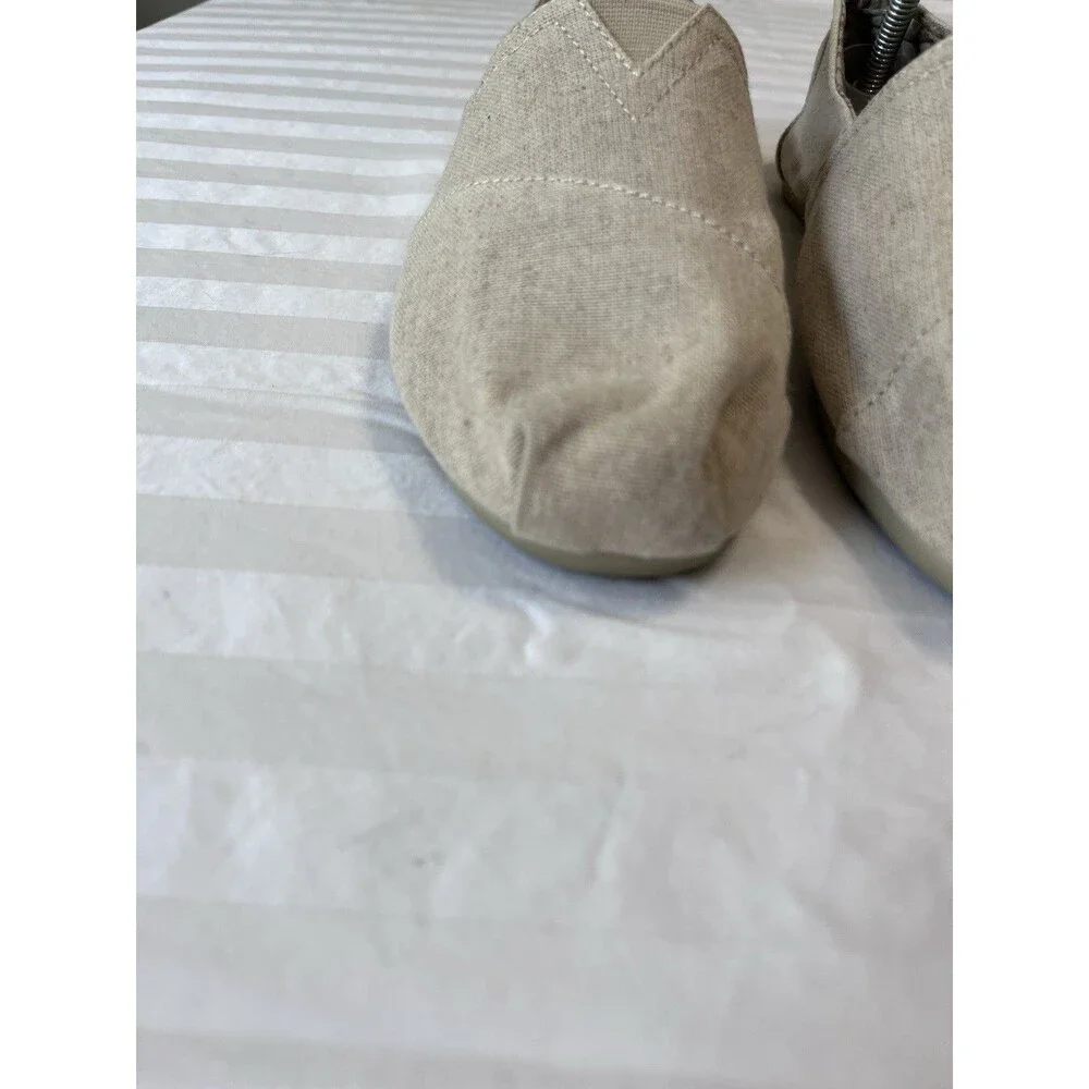 BOBS from Skechers Women's Plush Best Wishes Slip On Flats Natural Beige Size 10